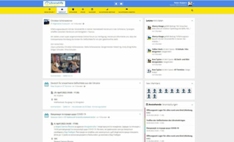 Screenshot Ukrainehilfe-Koenigstein