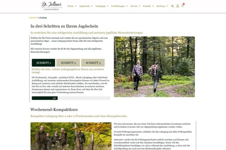 Jagdschule Fellmer - in drei Schritten zu Ihrem Jagdschein